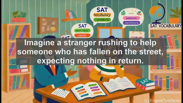Video thumbnail for 5000 Must Know SAT Vocabulary - Altruism: The Power of Selfless Acts