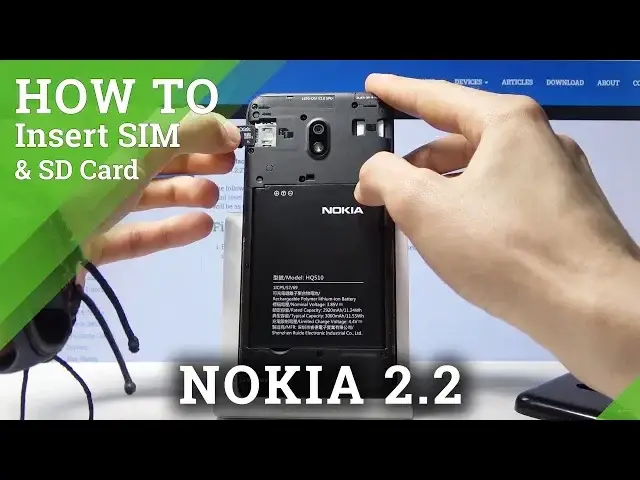 Video thumbnail for How to Insert Nano SIM Card to NOKIA 2.2 – Micro SD Installation Guide.