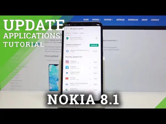'Video thumbnail for How to Update Apps in NOKIA 8.1 - Find Newest Updates'