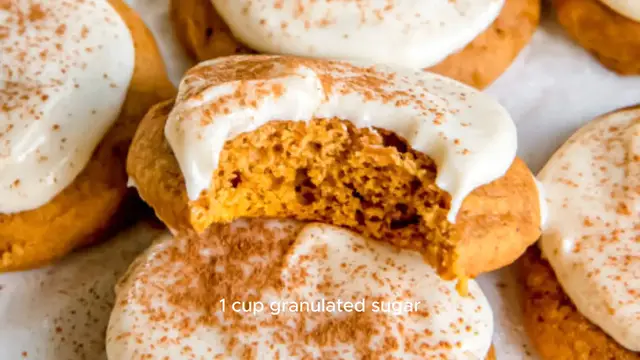 Video thumbnail for Pumpkin cookie recipe