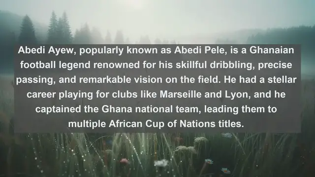 Video thumbnail for Ghanaian Glory: Top 10 Famous Football Players from Ghana