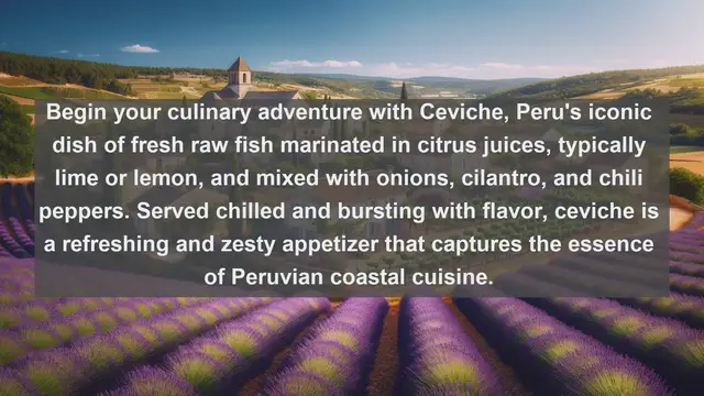 Video thumbnail for Exploring Peru's Culinary Treasures: Top 10 Must-Try Foods