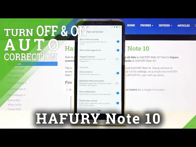 Video thumbnail for How to Turn On Autocorrection in HAFURY Note 10 – Adjust Autocorrect