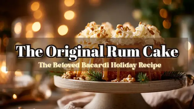 Video thumbnail for The original Bacardi rum cake recipe