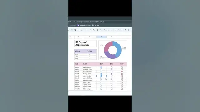 'Video thumbnail for 30 Days of Appreciation Spreadsheet'