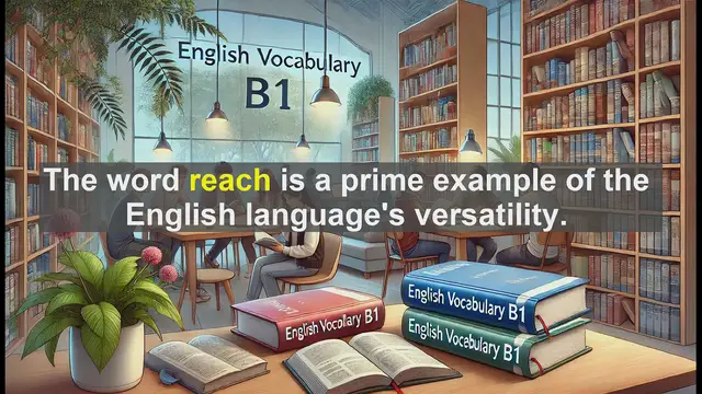 Video thumbnail for 2500 Must Know CEFR B1 Vocabulary - The Many Meanings of 'Reach': Enhancing Your English Skills