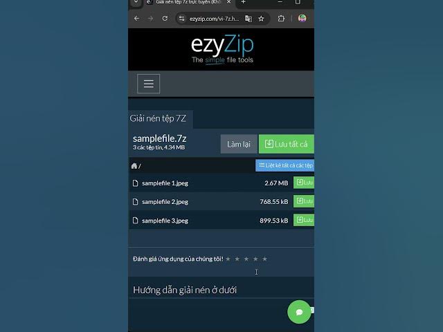 Video thumbnail for 📂 Giải Nén Tệp 7z Trong Trình Duyệt Của Bạn │ Không Cần Cài Đặt Phần Mềm