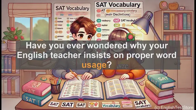 Video thumbnail for 5000 Must Know SAT Vocabulary - Word Usage: Key to English Mastery and SAT Success