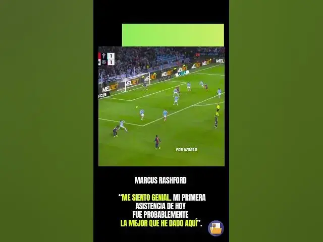 Video thumbnail for 🅰️⚽️ Para Marcus Rashford, esta es la mejor asistencia que ha dado en el Barça.