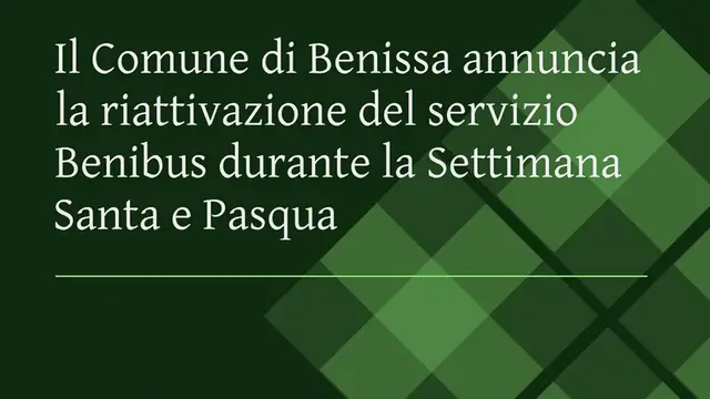 Video thumbnail for Benissa riattiva il servizio bus gratuito per le calette durante la Settimana Santa e Pasqua: