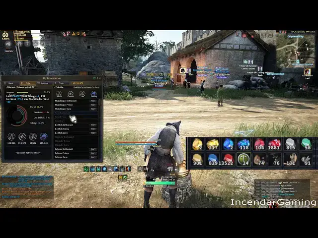 Video thumbnail for FAST TITLE BUFFS! More XP Energy Luck Stamina! Active and passive methods Black Desert Online BDO