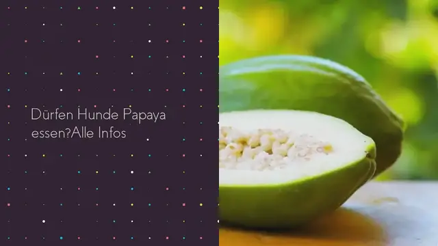 Video thumbnail for Dürfen Hunde Papaya essen? Alle Infos