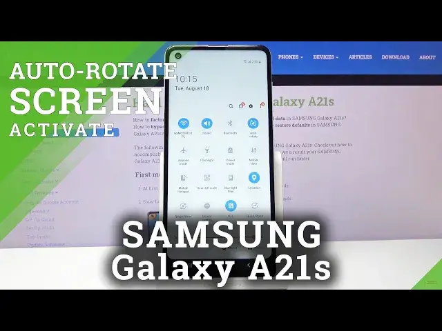 'Video thumbnail for How to Rotate Screen Automatically in SAMSUNG Galaxy A21s – Find Automatic Rotation'
