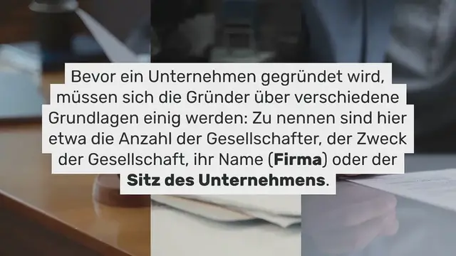 Video thumbnail for Gesellschaftsvertrag: Bestandteile, Pflichten & Ratgeber