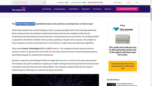 Video thumbnail for Palantir Technologies_ The AI Stock Set to Skyrocket in 2024!