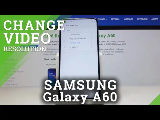 'Video thumbnail for How to Change Video Resolution in SAMSUNG Galaxy A60 – Change Video Quality'