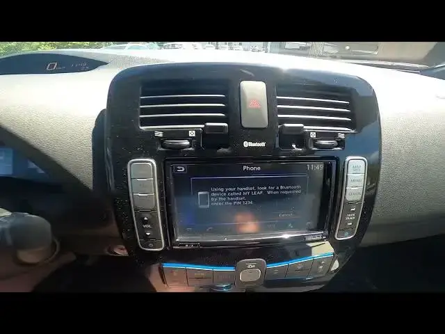 'Video thumbnail for How to Pair Smartphone with System via Bluetooth in Nissan Leaf ( 2011 - 2017 )'