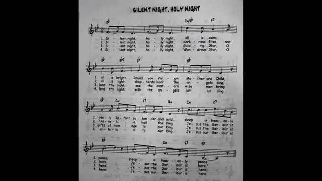 'Video thumbnail for Silent Night Holy Night - Catholic Mass Song Sheet Music'