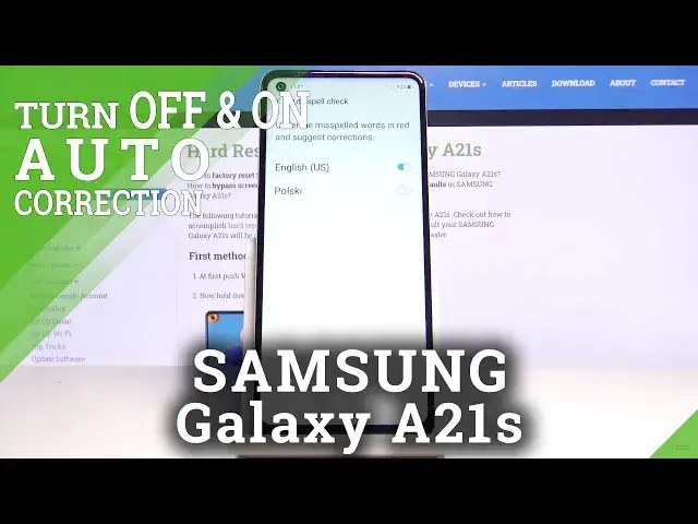 'Video thumbnail for How to Enter Autocorrection in SAMSUNG Galaxy A21s – Find Autocorrection Settings'