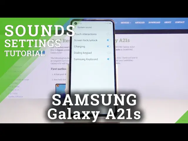 'Video thumbnail for How to Change Charging Sound in SAMSUNG Galaxy A21s – Turn On / Off Charging Sounds'