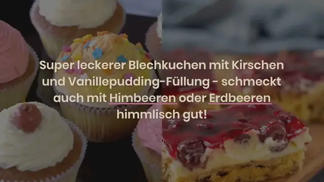 Video thumbnail for Kirschkuchen mit Pudding – super leckerer Schmandkuchen vom Blech