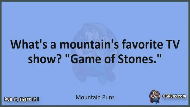Video thumbnail for Mountain - Jokes, Puns, Wordplays, and Laughter