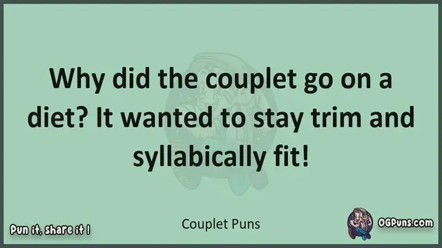 Video thumbnail for Couplet - Jokes, Puns, Wordplays, and Laughter