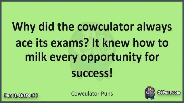 Video thumbnail for Cowculator - Jokes, Puns, Wordplays, and Laughter