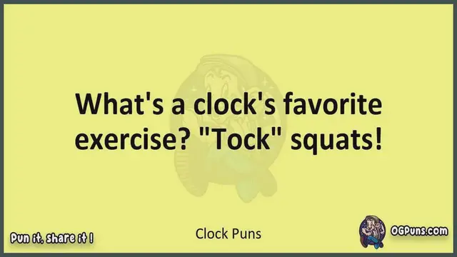 Video thumbnail for Clock - Jokes, Puns, Wordplays, and Laughter