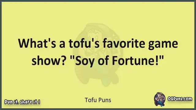 Video thumbnail for Tofu - Jokes, Puns, Wordplays, and Laughter