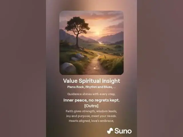 Video thumbnail for Value Spiritual Insight: A Song of Faith and Wisdom