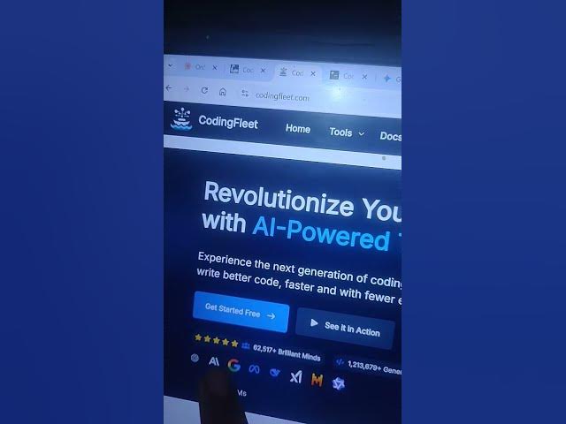 Video thumbnail for CodingFleet AI Code Generator Saves 10+ Hours Weekly! 🚀 | 20+ AI Models #shorts
