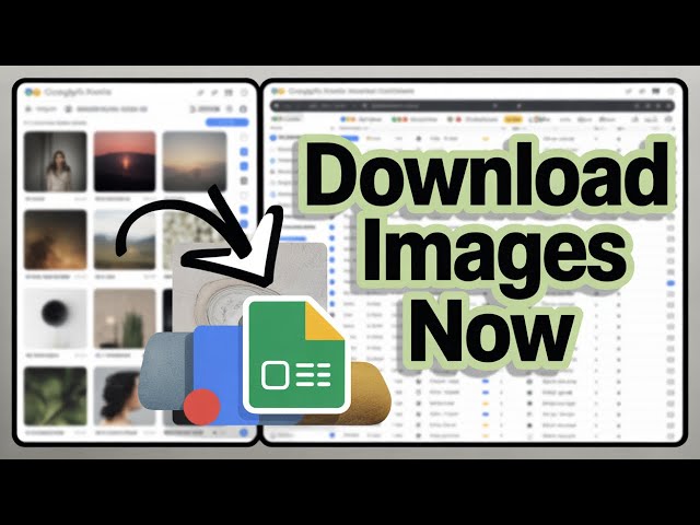 Video thumbnail for Google Apps Script Tutorial to Download Images From URL to Sheets Rows Cells & Google Drive Folder