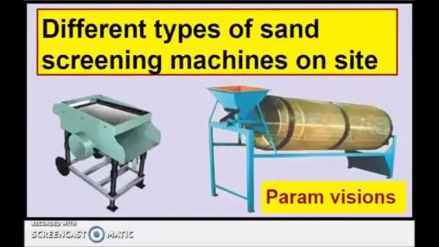 Video thumbnail for Different types of sand screening machines/Sand sieving machine