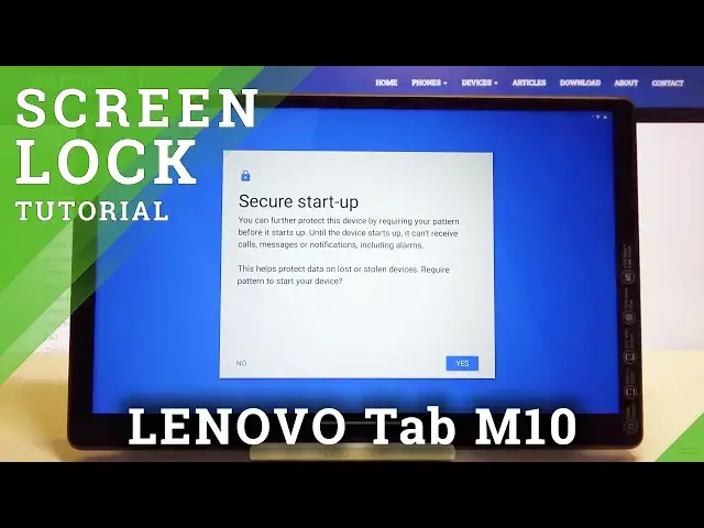 'Video thumbnail for How to Set Up Screen Lock in Lenovo Tab M10 – Adding an Unlock Pattern / PIN / Password'