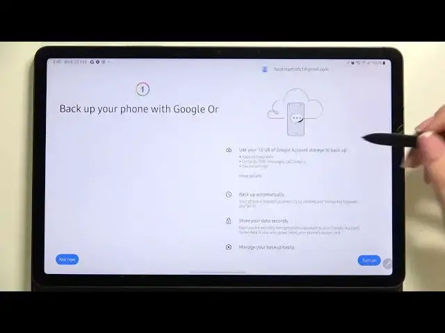 'Video thumbnail for How to Enable Google Backup in SAMSUNG Galaxy Tab S8 – Find Backup Option'