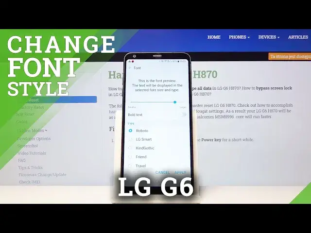 'Video thumbnail for How to Change Font Style in LG G6 - Personalize Display Fonts'