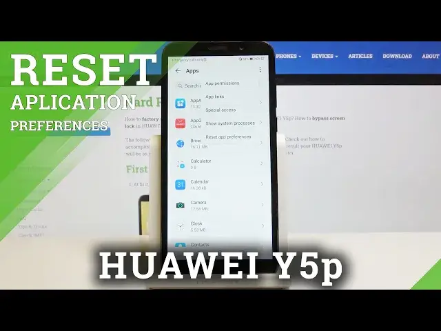 'Video thumbnail for How to Reset App Preferences in HUAWEI Y5p – Restore App Settings'