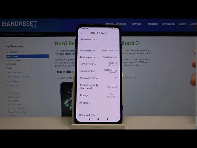 Video thumbnail for How to Check Phone Specification in XIAOMI Black Shark 3 – Find About Phone Info