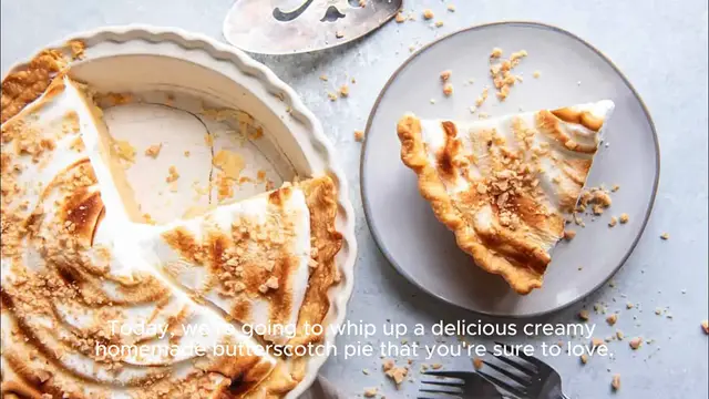 'Video thumbnail for Creamy Homemade Butterscotch Pie'
