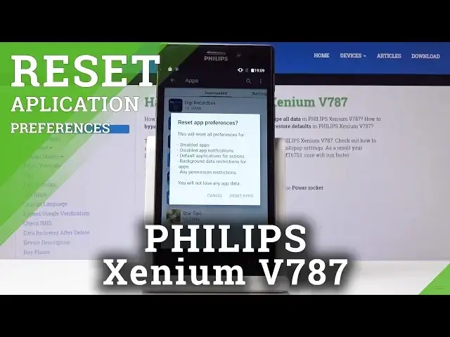 'Video thumbnail for How to Restore Factory App Preferences on Philips Xenium V787 - Manufacturer App Settings'