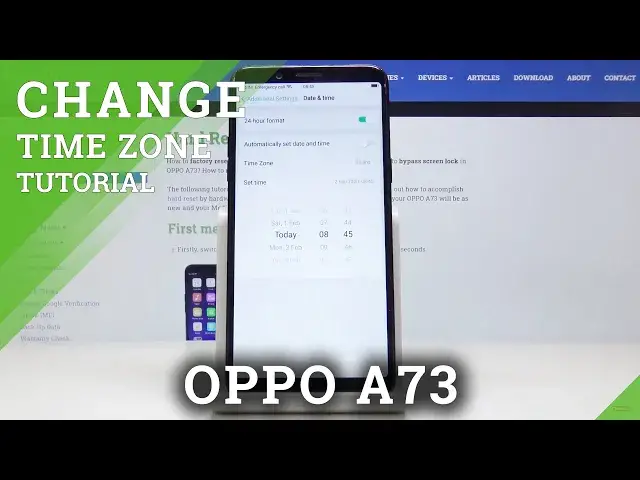 'Video thumbnail for How to Change Date and Time in OPPO A73 – Time Zone Settings'