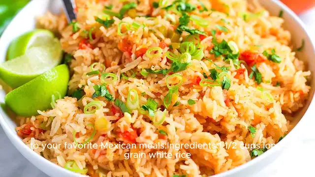 Video thumbnail for Mexican rice recipe