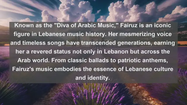 Video thumbnail for Unveiling the Melodic Tapestry: Top 10 Famous Singers in Lebanon