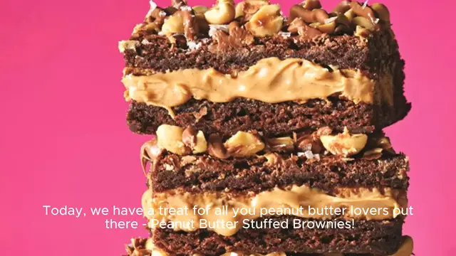 Video thumbnail for Peanut Butter Stuffed Brownies