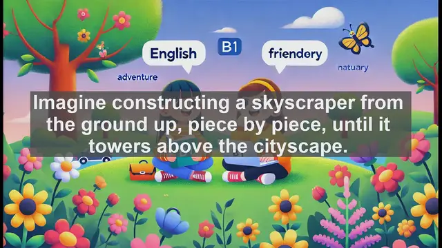 Video thumbnail for 2500 Must Know CEFR B1 Vocabulary - Mastering the Verb 'Build' for B1 English Proficiency