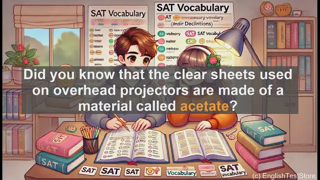 Video thumbnail for 5000 Must Know SAT Vocabulary - Acetate: A Key SAT Vocabulary Word Explained