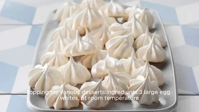 Video thumbnail for Meringue recipe