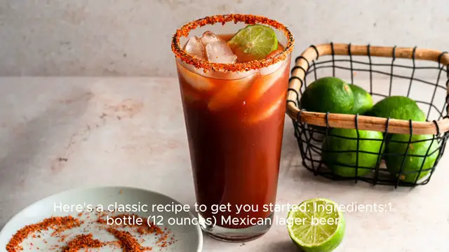 Video thumbnail for Michelada recipe