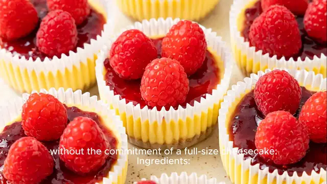 Video thumbnail for Mini cheesecake recipe